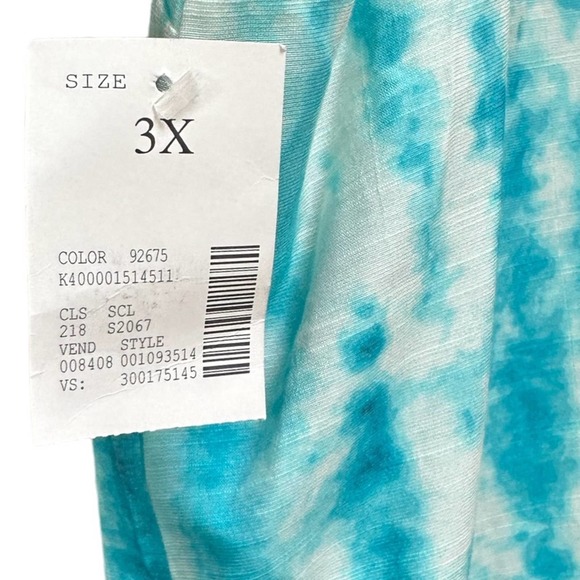 NWT  Catherines Tye dye Sleeveless Tunic 3X - Picture 4 of 6